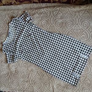 SHEIN ✨ Black and White Checkered Mini Dress Small
